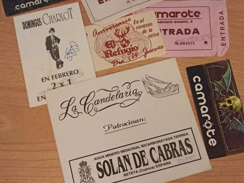Diferentes entradas de bares de El Cuadro