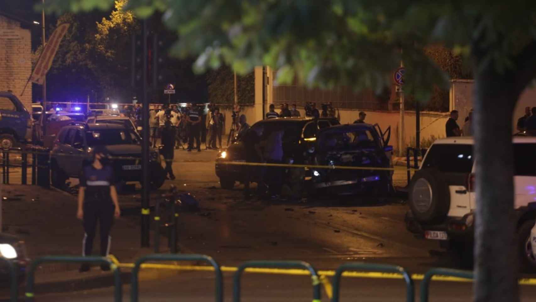 Coche bomba en Tirana en 2020 en el que se intentó asesinar a Preng Gjini