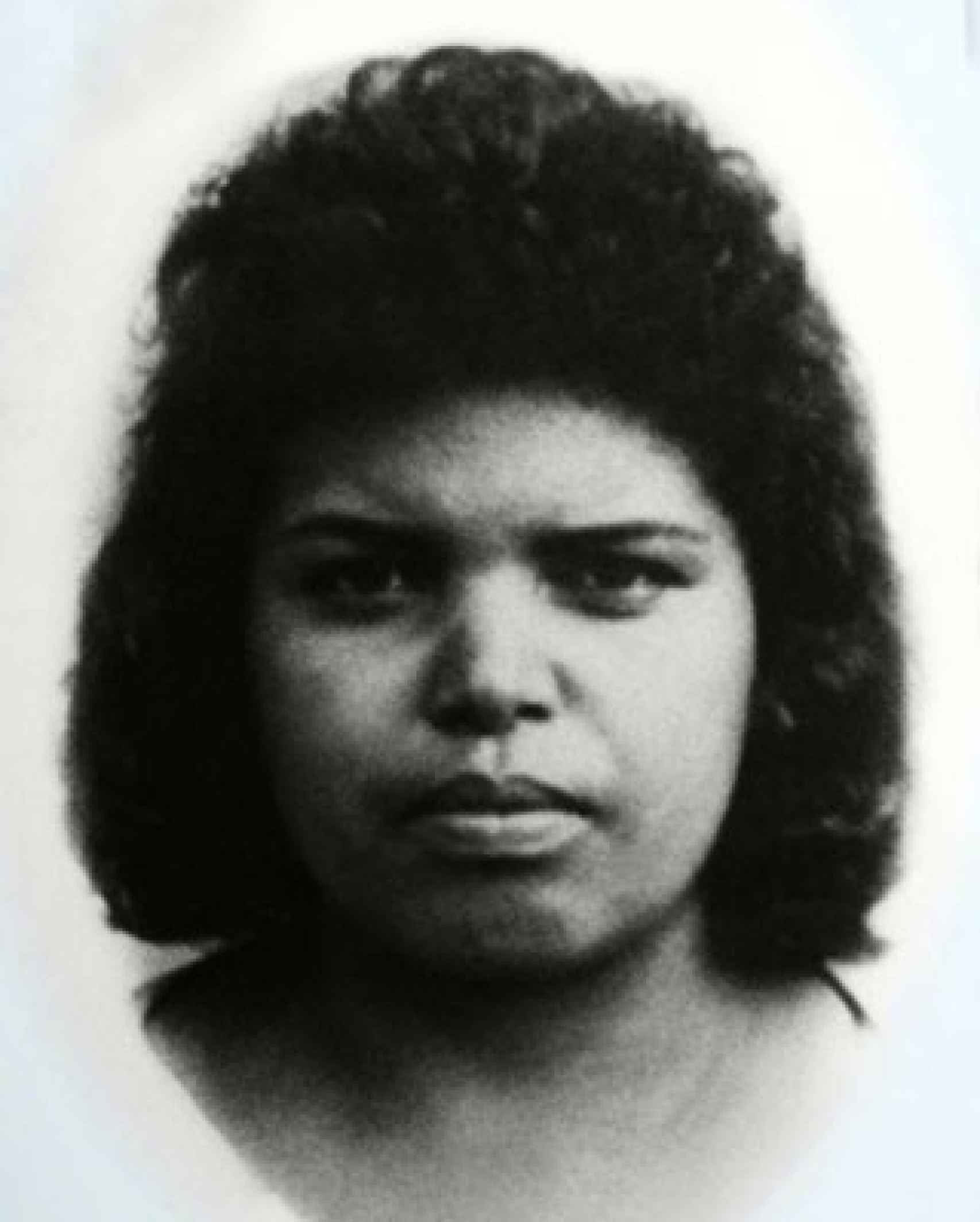 Retrato de Lucrecia Pérez Matos, asesinada a tiros en Aravaca (Madrid) el 13 de noviembre de 1992.