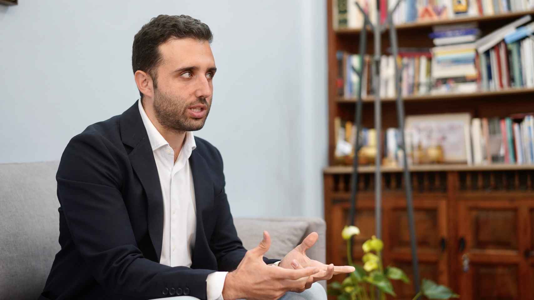 Darío Moreno, durante la entrevista.