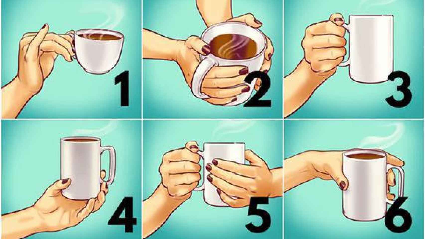 ¿Virtudes y defectos? Descúbrelos en este test visual de acuerdo a cómo agarras tu taza.