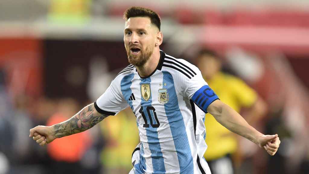 Leo Messi, con la selección de Argentina