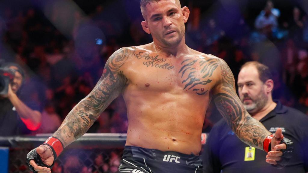 Dustin Poirier, en el UFC 281