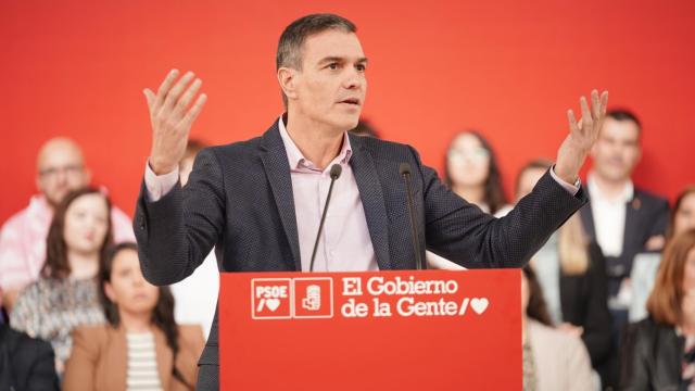 El presidente del Gobierno, Pedro Sánchez, participa en un acto del PSOE.