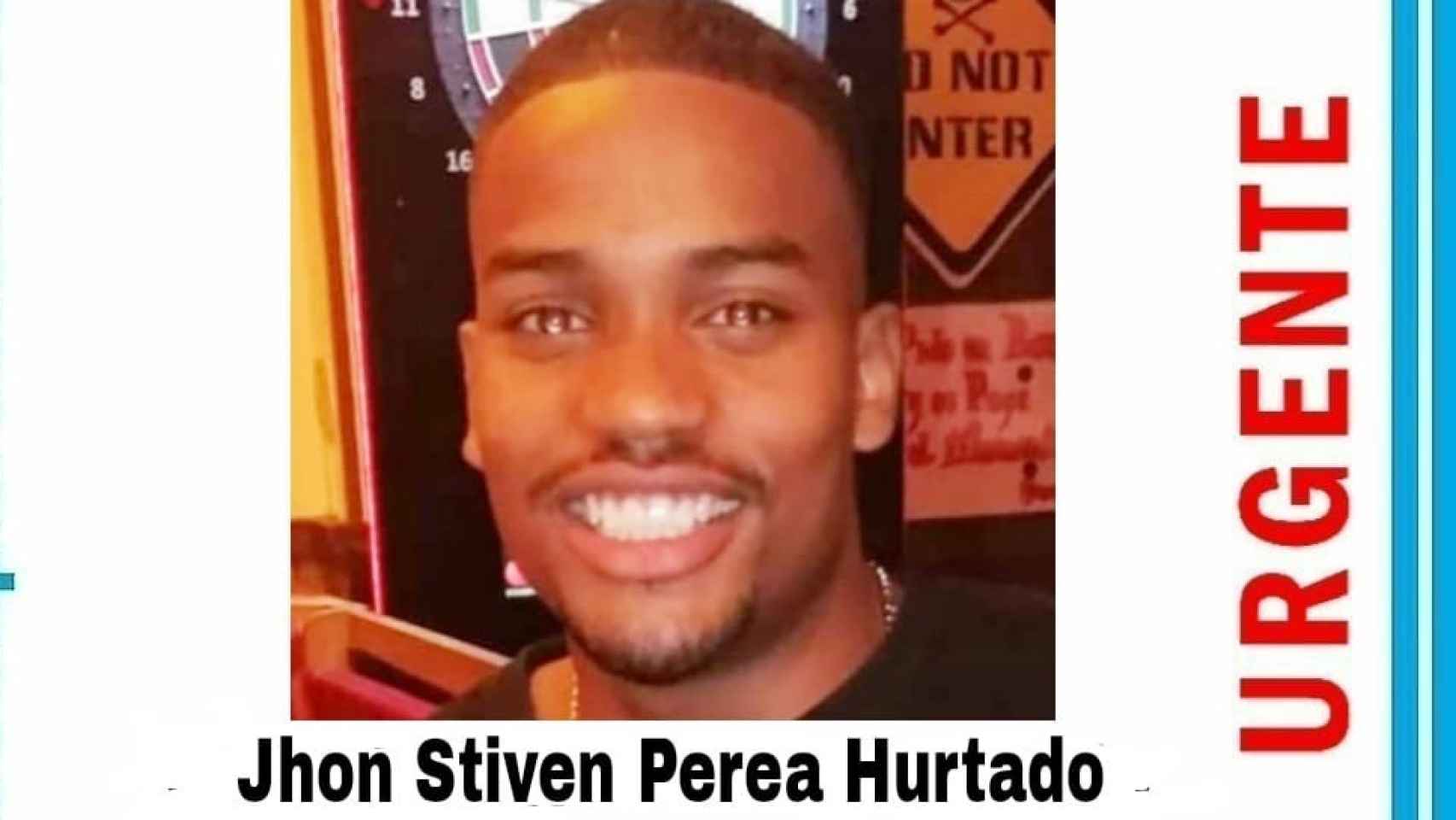 Buscan a Stiven, un joven de 21 años desaparecido en Torre del Mar (Málaga).