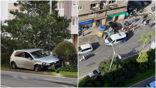 Accidente en la Avenida de Arteixo.