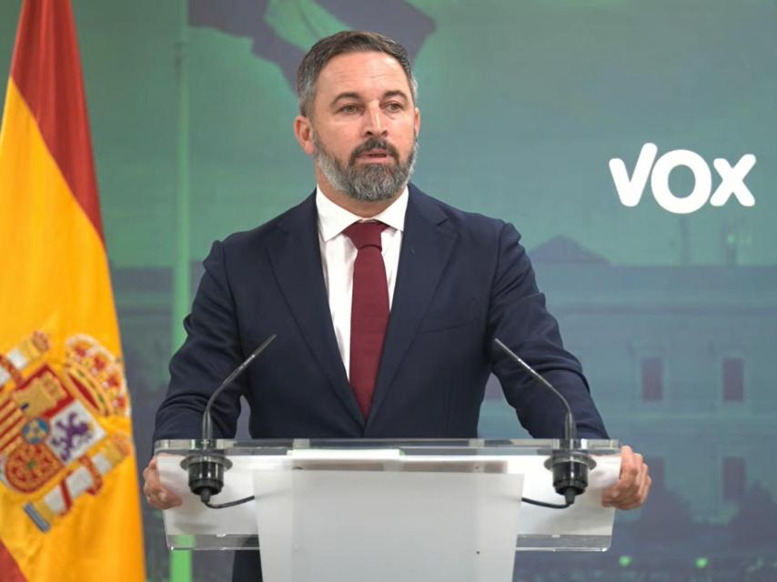 Santiago Abascal, presidente de Vox, en una imagen de archivo.