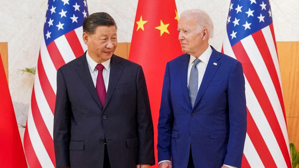 Joe Biden y Xi Jinping durante la cumbre del G20.