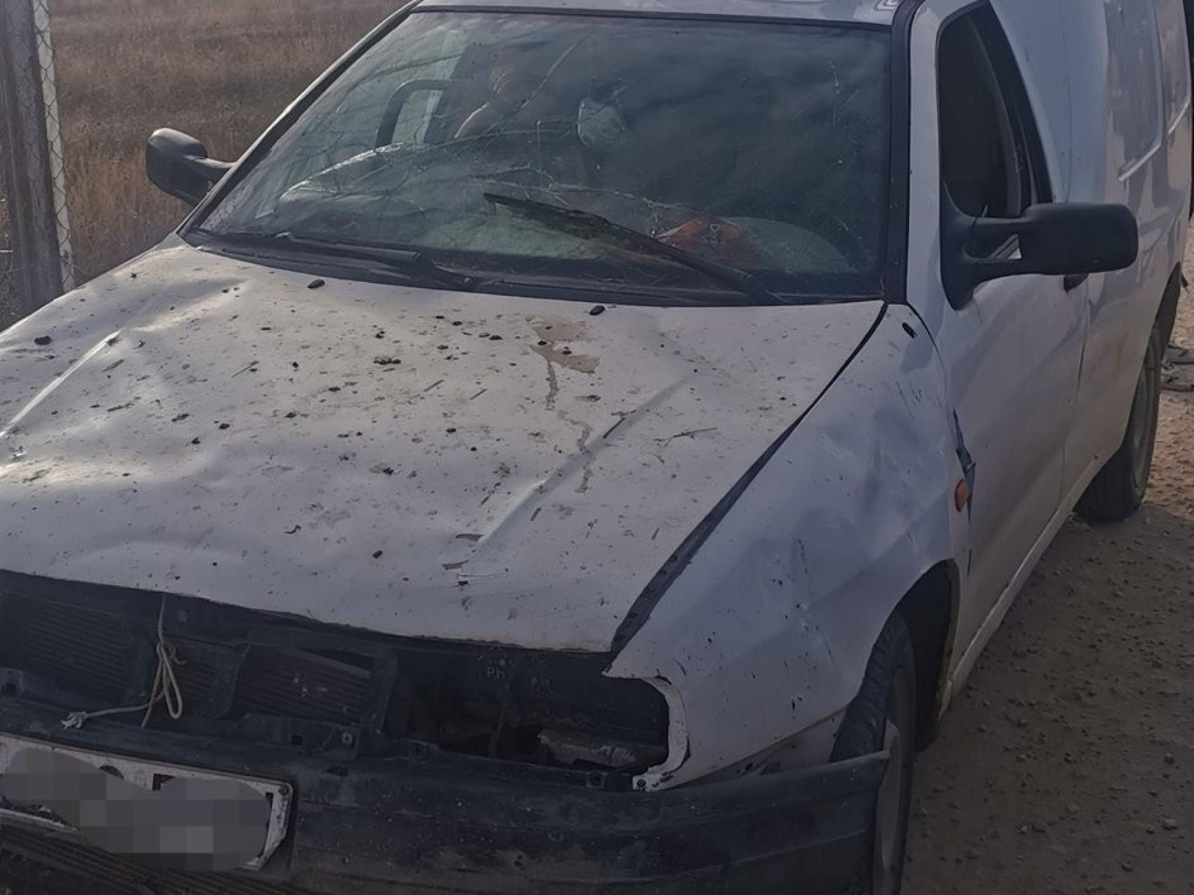 La furgoneta con la que circulaba un conductor en Albacete.