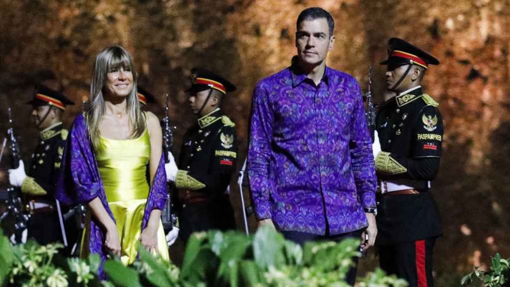 La esposa del presidente Pedro Sánchez, en Bali.