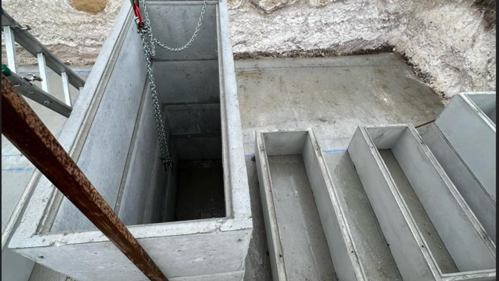 Las nuevas sepulturas del cementerio