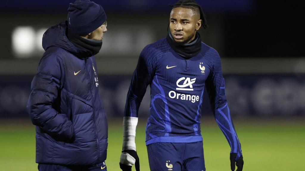 Nkunku, en el entrenamiento