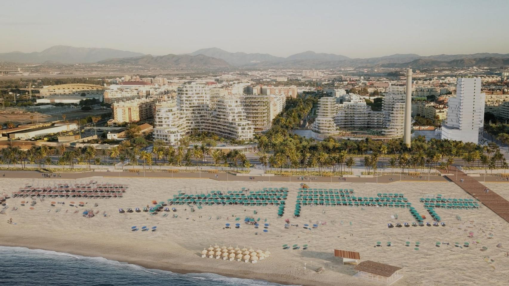 Imagen del desarrollo proyectado en La Térmica de Málaga.