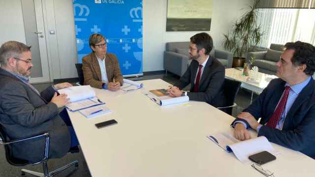 Reunión entre Anfaco y la conselleira do Mar, Rosa Quintana.