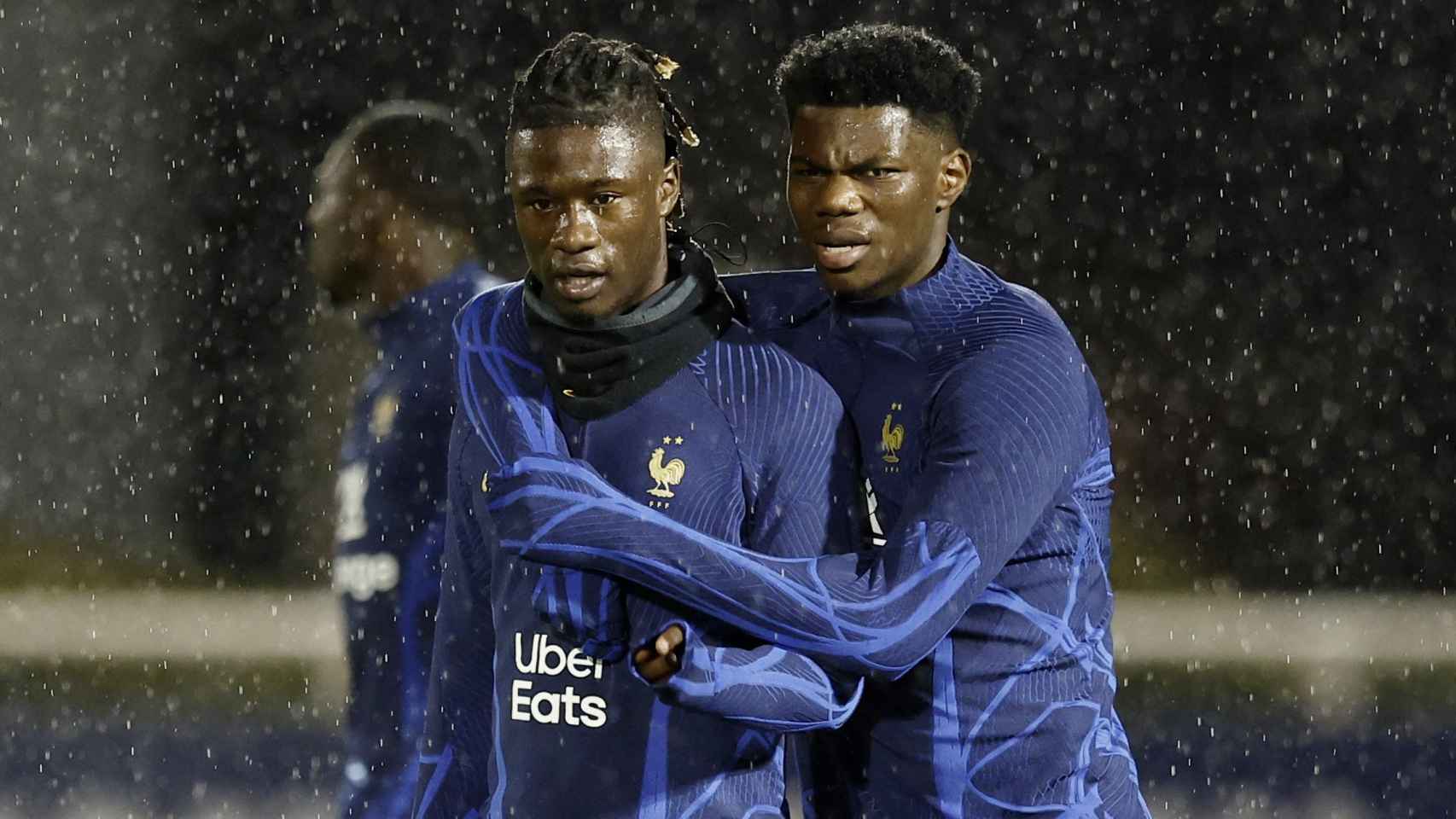 Camavinga y Tchouameni, con la selección de Francia