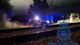 La Policía Nacional salva a un hombre de ser arrollado por un tren en San Andrés del Rabanedo