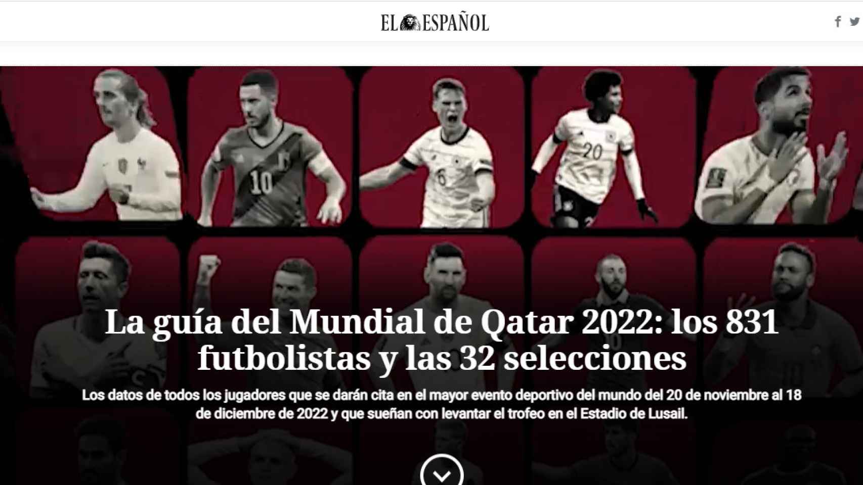 Captura de la guía del Mundial de Qatar 2022 de EL ESPAÑOL Deportes