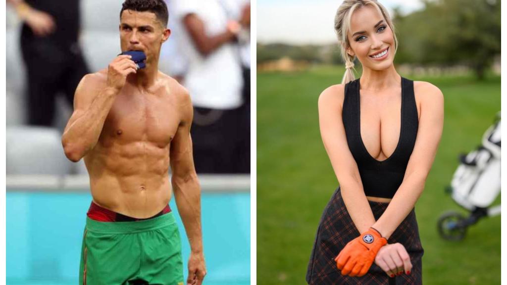 Fotomontaje de Cristiano Ronaldo y Paige Spiranac