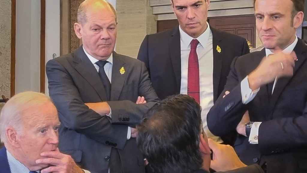 Pedro Sánchez, junto al líder de Alemania y Francia, hablan con Biden.