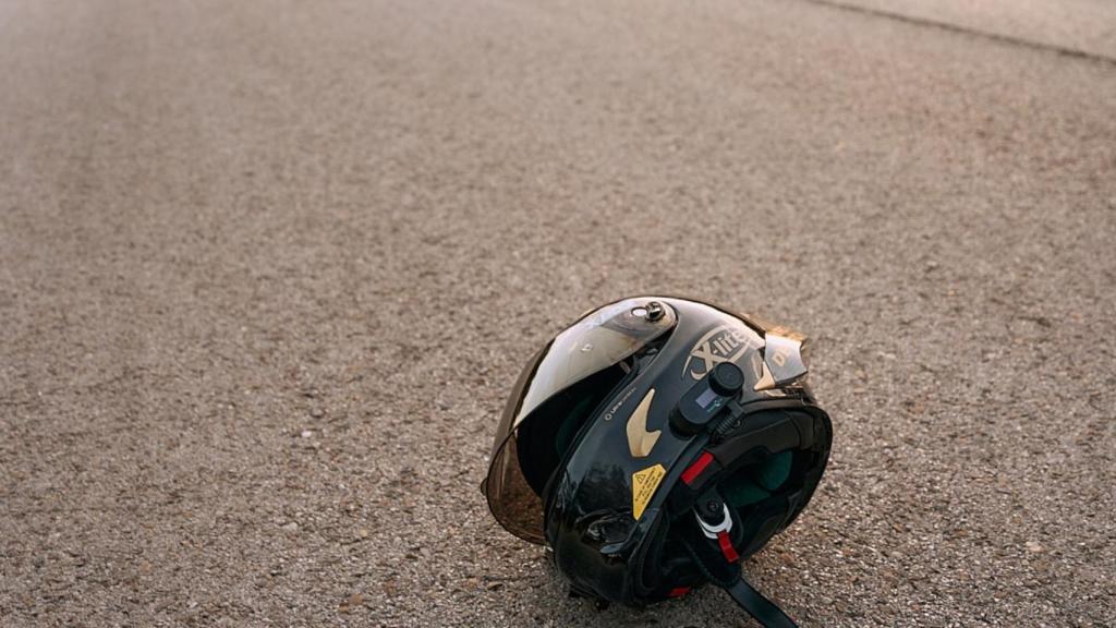 Un accidente de moto.