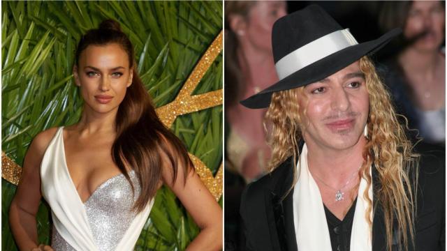 Irina Shayk y John Galliano.