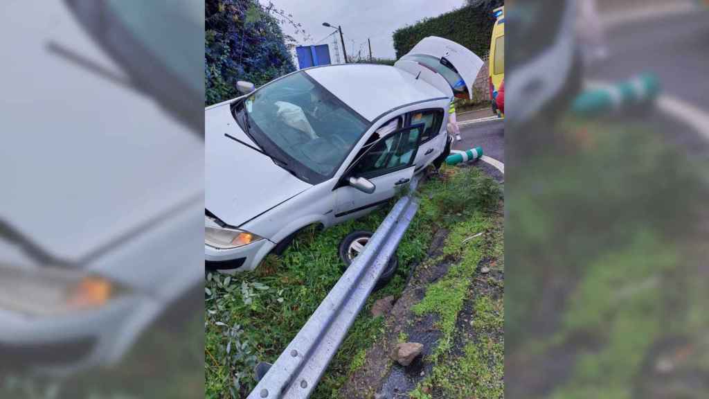 Así quedó el vehículo tras el accidente.