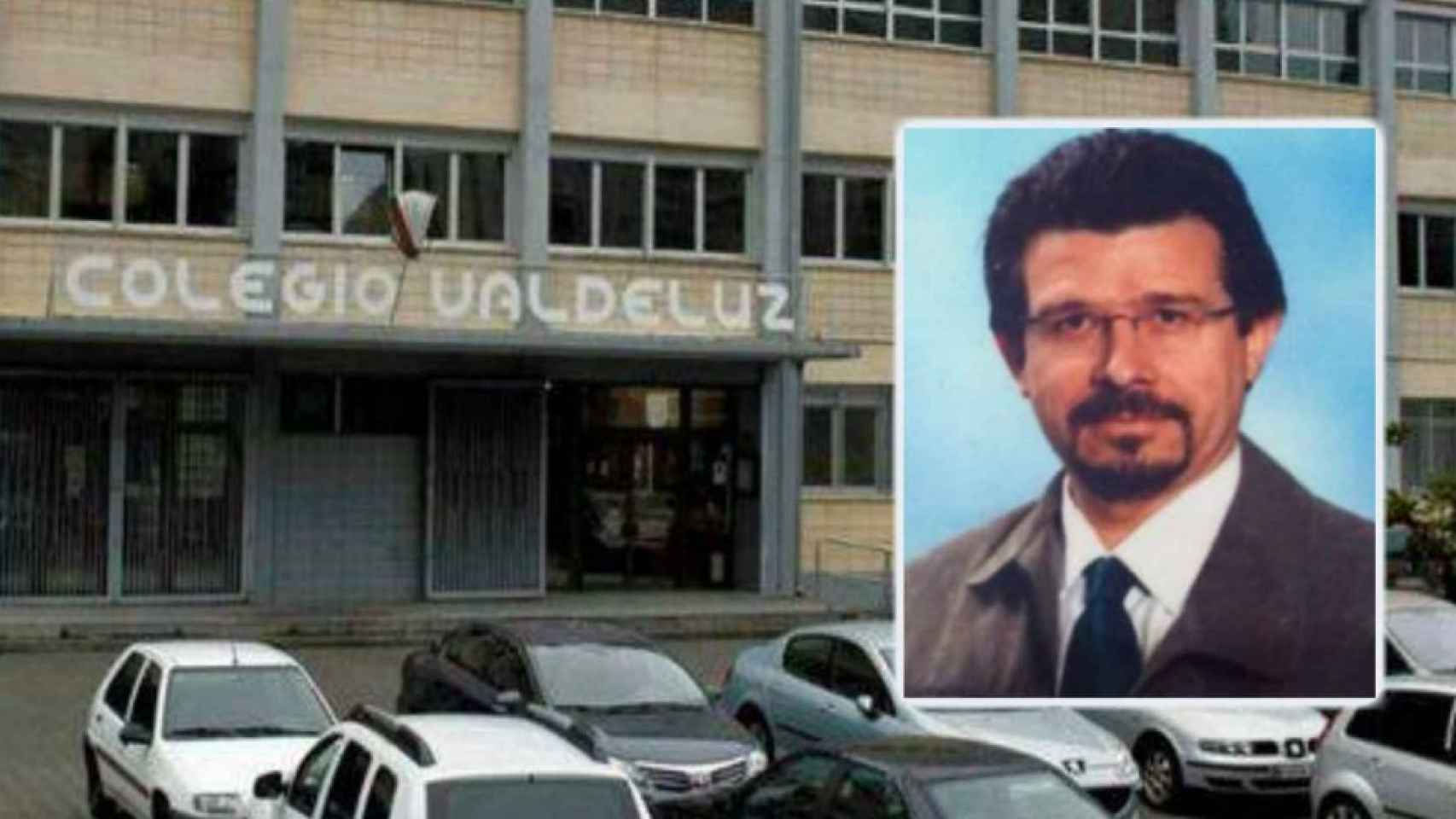 El colegio Valdeluz (Agustinos) y el profesor acusado de los abusos, Andrés Díaz Díaz.