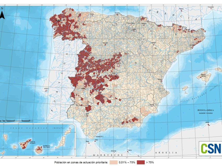 Mapa zonificación por municipios