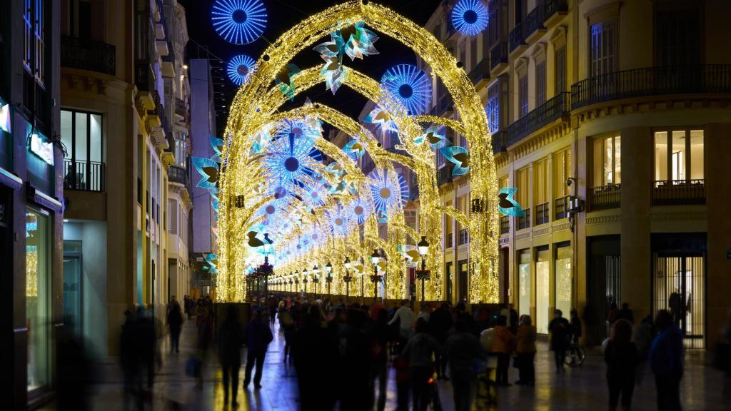 Luces navideñas en Málaga