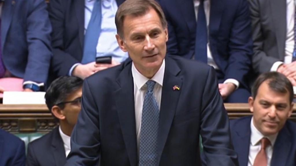 El ministro británico de Economía, Jeremy Hunt, este jueves.