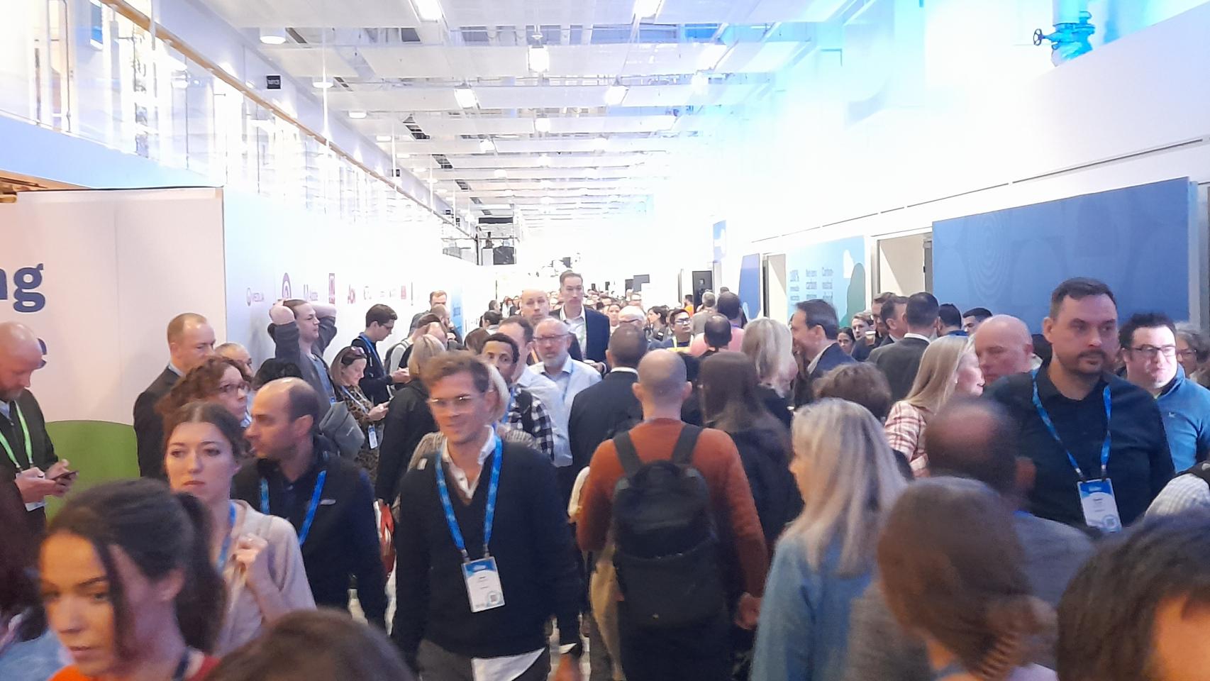Multitudinaria presencia de asistentes en el evento tecnológico Workday Rising Europe esta semana en Estocolmo.