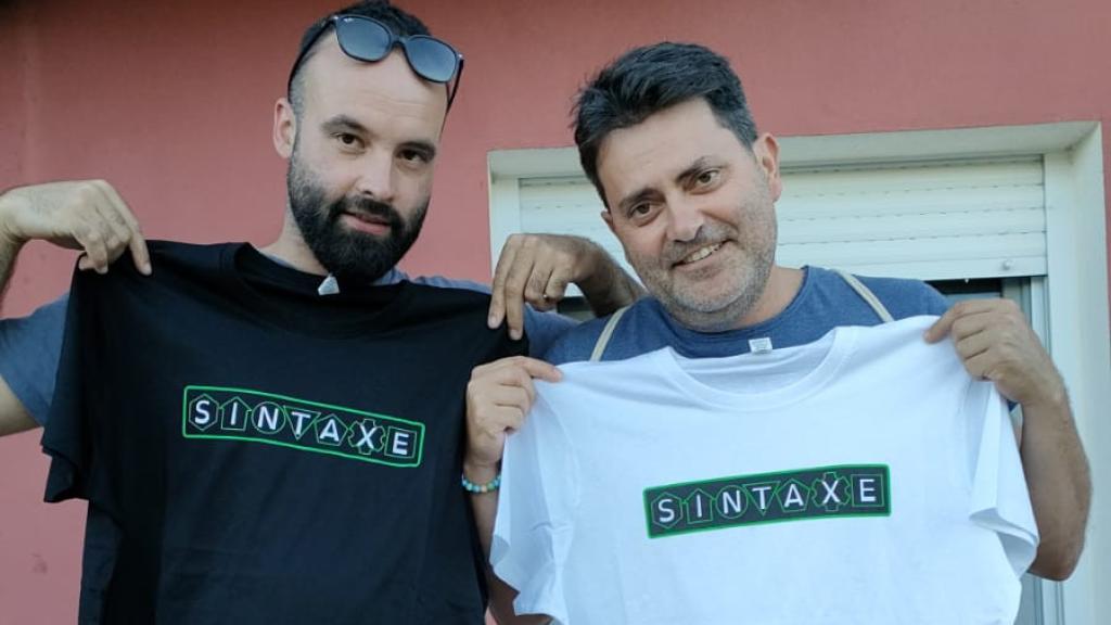 Emilio junto a uno de sus compañeros creadores del método 'Sintaxe'