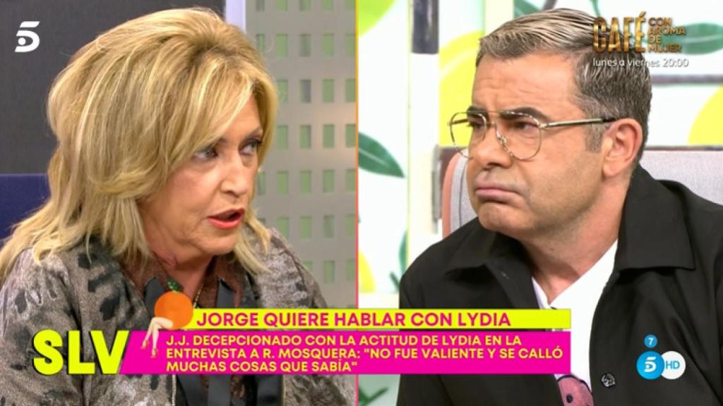 Jorge Javier, decepcionado con Lydia Lozano.