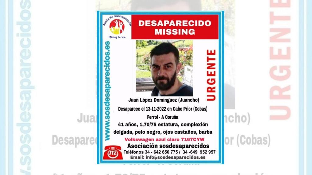 Localizan en A Laracha (A Coruña) a un hombre de Narón desaparecido el pasado domingo