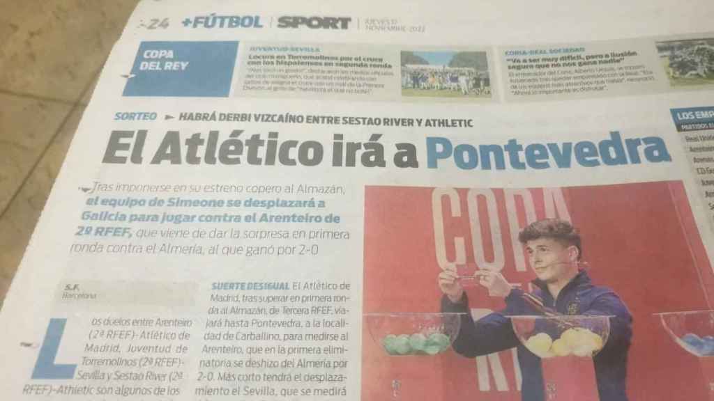 Noticia del diario Sport.