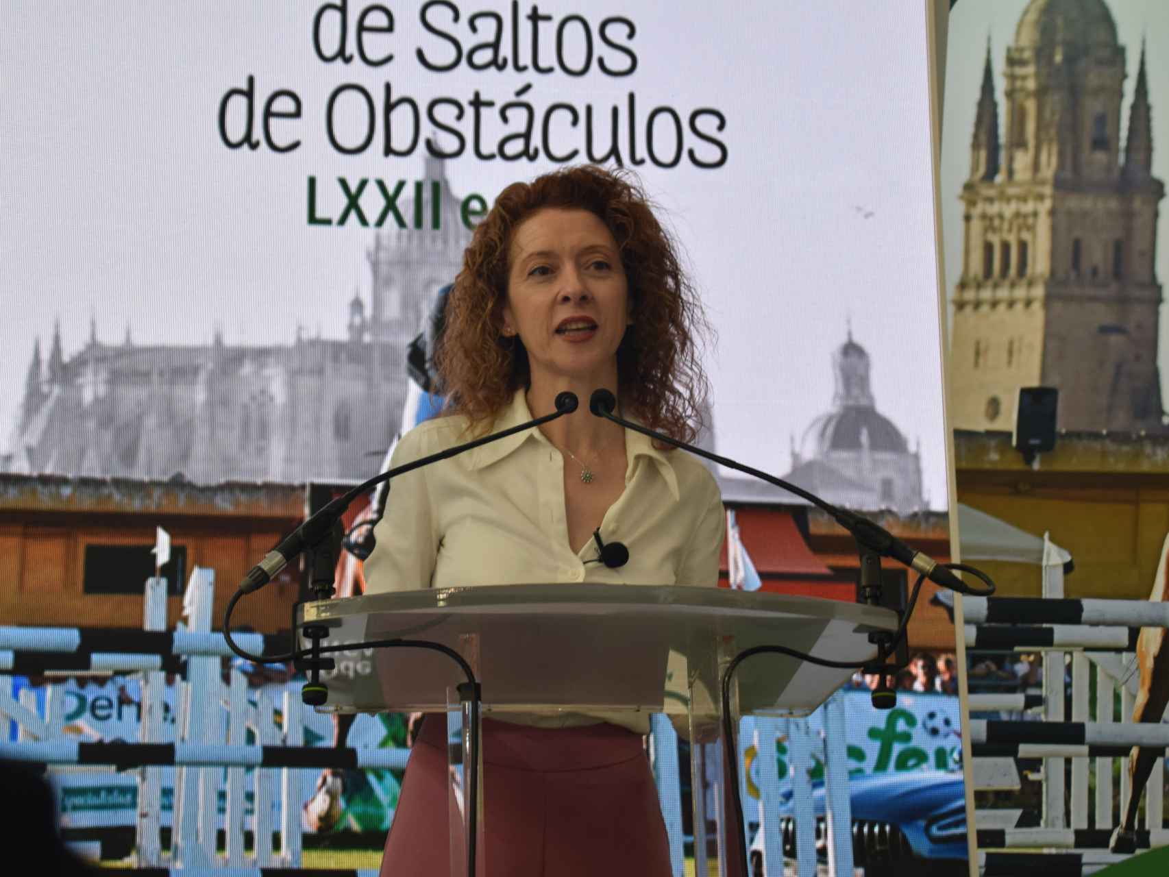 La teniente de alcalde de Salamanca, Ana Suárez, durante su intervención en Intur.