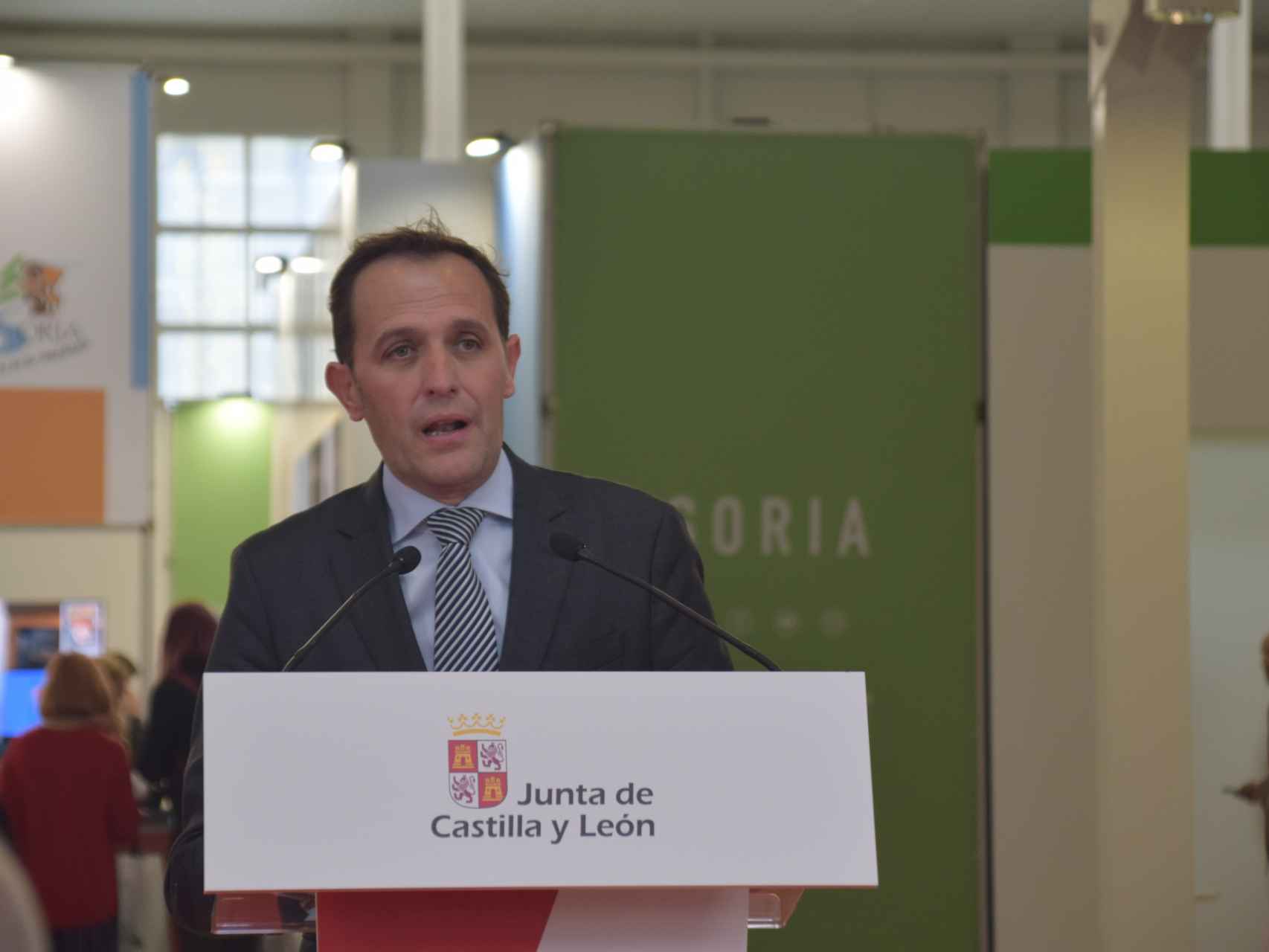 El presidente de la Diputación de Valladolid, Conrado Íscar, durante su intervención.