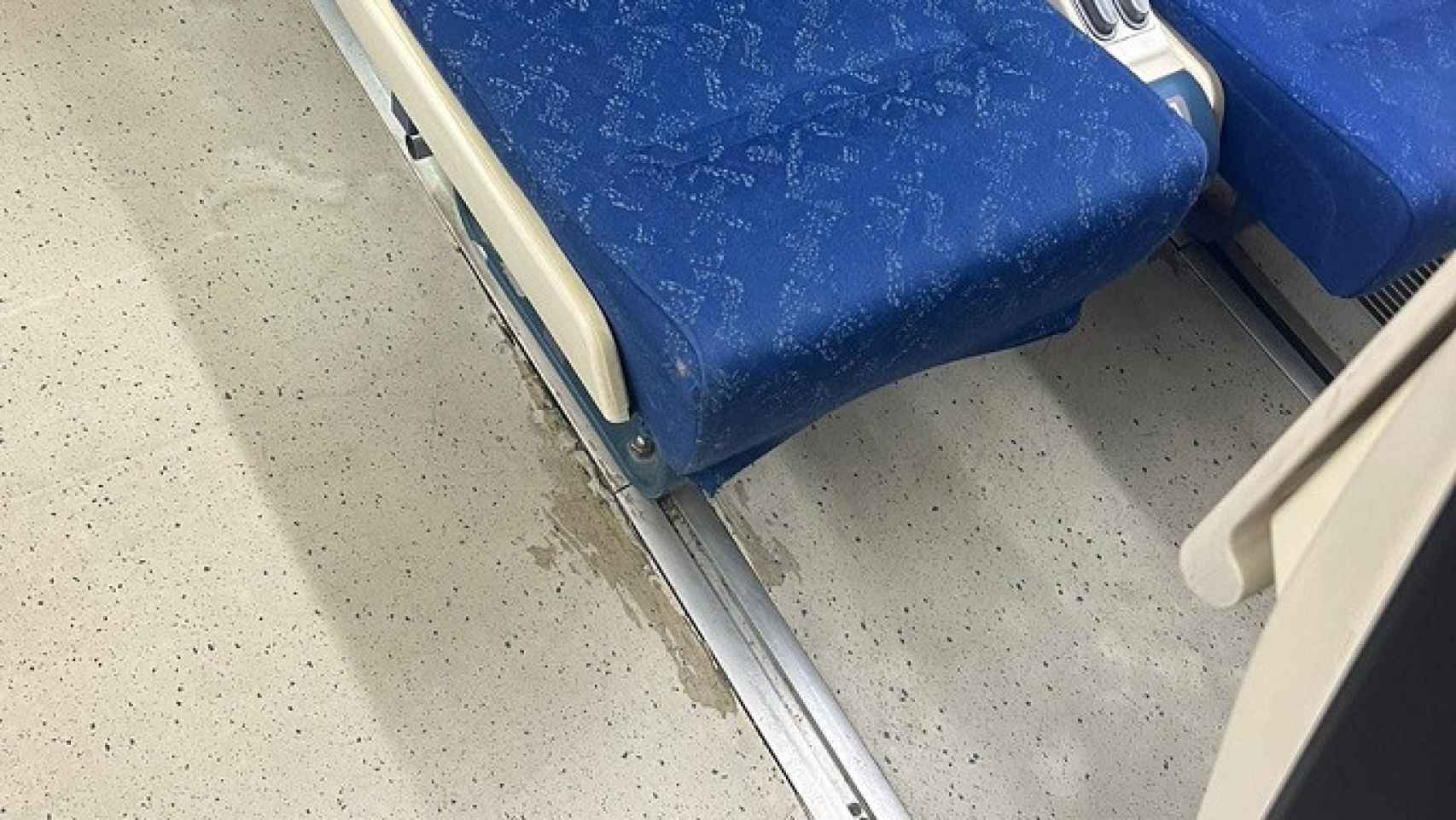 Estado de los asientos del tren a Algeciras.