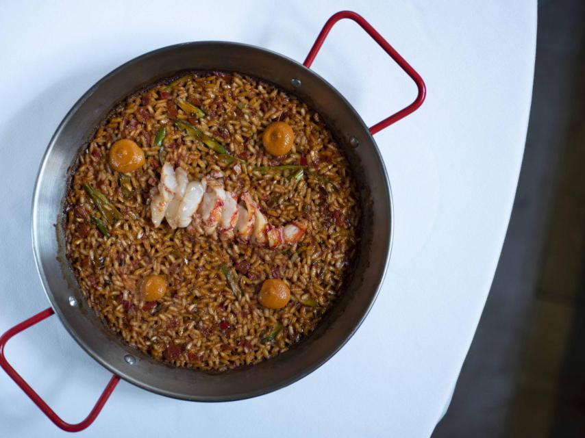 Salino: Arroz de salmorreta y carabinero