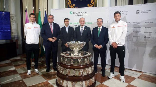 Presentación en la ciudad de Málaga de la Davis Cup By Rakuten Final 8 que se disputará en la ciudad de la Costa del sol la próxima semana.