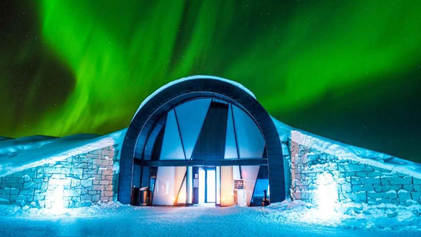 Un hotel para disfrutar de auroras boreales.