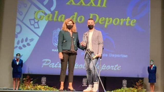 Adri fue premiado como mejor deportista en la gala del año pasado