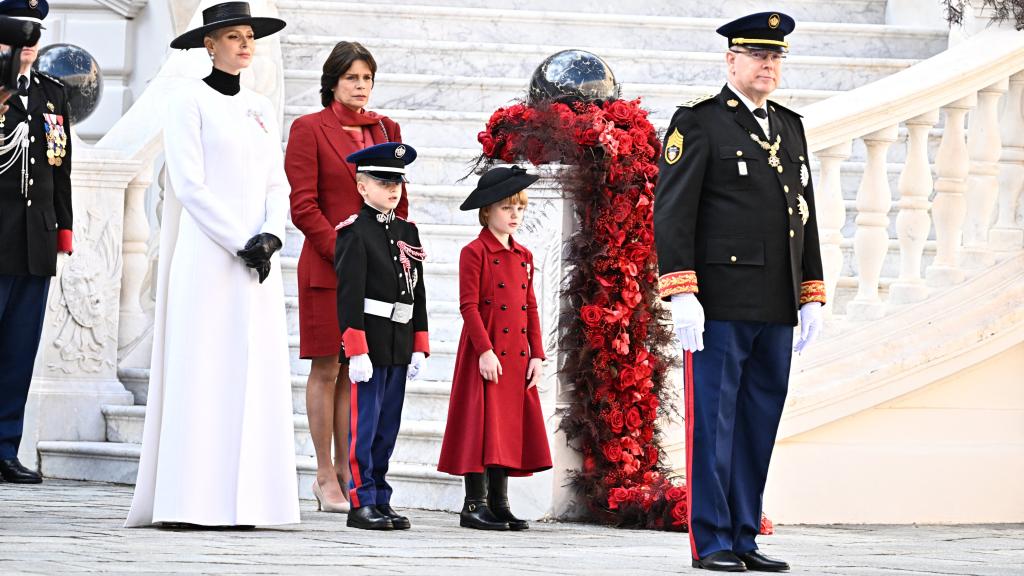 Los Grimaldi en el Día Nacional de Mónaco.