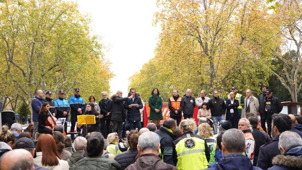 El presidente de la Diputación de Valladolid durante la lectura del manifiesto del Día Mundial en Recuerdo a las Víctimas de Accidentes de Tráfico