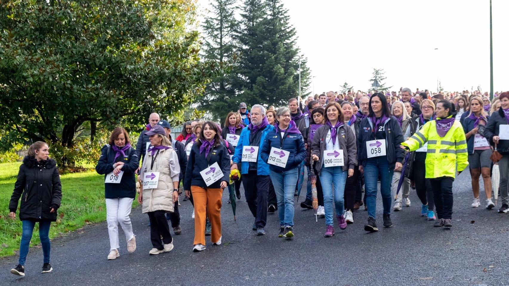 Anterior edición de la andaina 'Camiño ao Respecto' contra la Violencia de Género, que organiza la Xunta con motivo del 25-N.