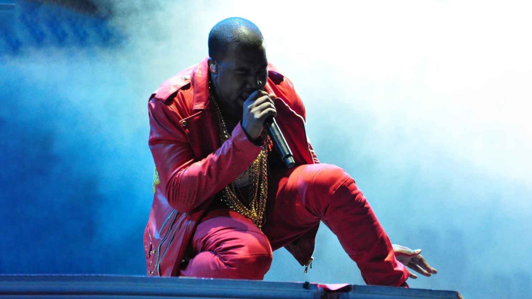 Kanye West en un concierto.