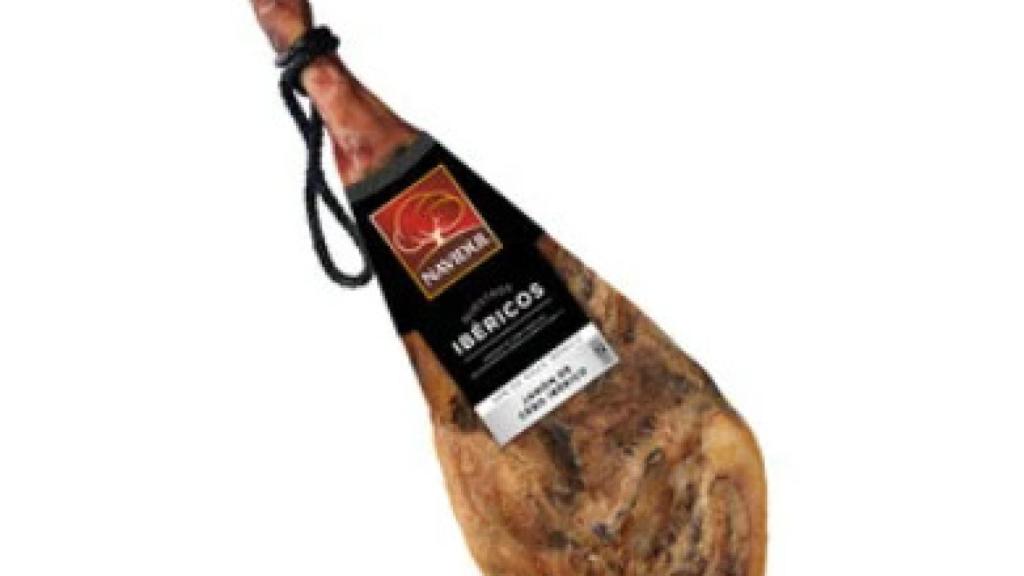 Jamón de cebo ibérico Navidul que vende Alcampo.