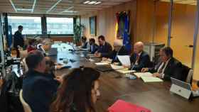 Reunión entre los representantes del Ministerio de Industria, Stellantis y de las comunidades autónomas de Aragón, Galicia y Madrid.