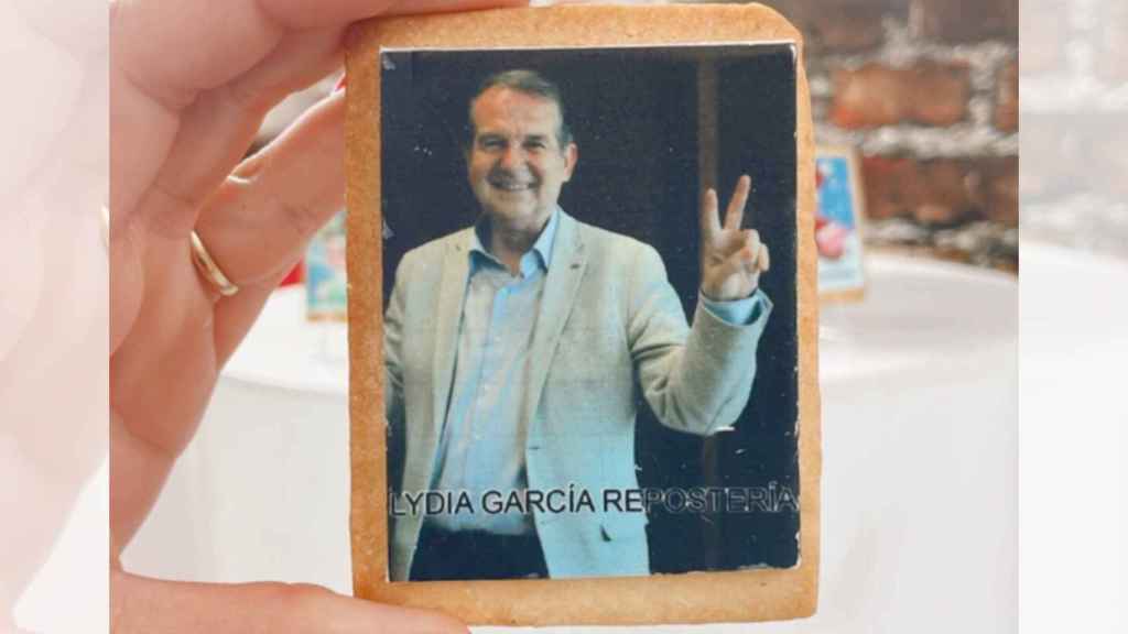 Galleta con la foto de Abel Caballero.