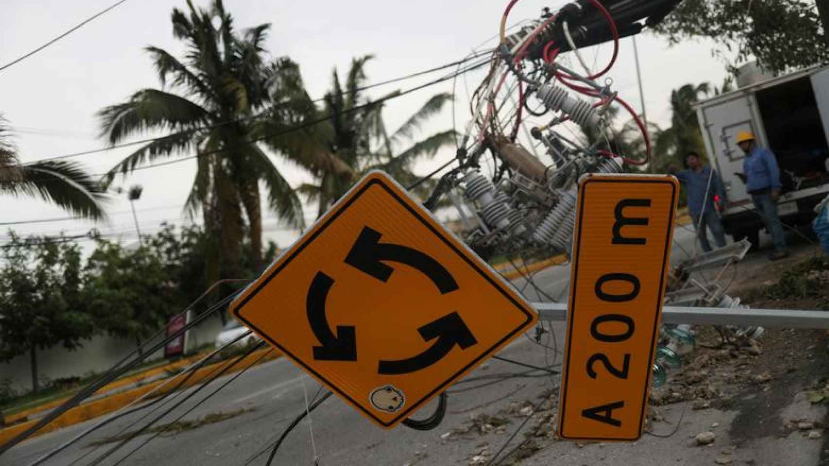 Los destrozos ocasionados por el huracán Delta en México.